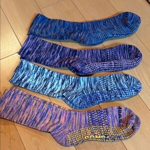 BOMBAS Colorful Patterned Socks Set of 4 NEW